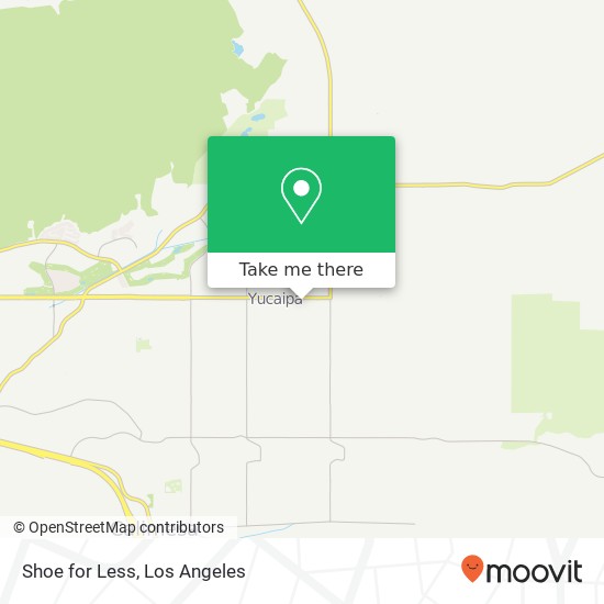 Mapa de Shoe for Less, 12126 California St Yucaipa, CA 92399