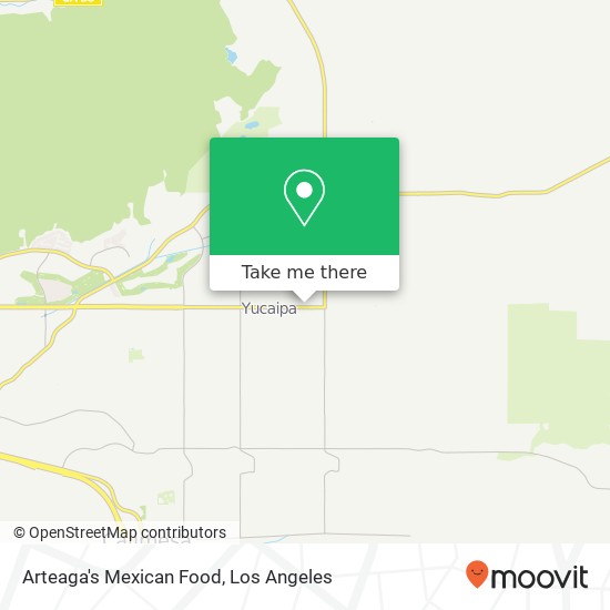 Mapa de Arteaga's Mexican Food, 35158 Yucaipa Blvd Yucaipa, CA 92399