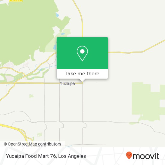 Mapa de Yucaipa Food Mart 76, 12045 Bryant St Yucaipa, CA 92399