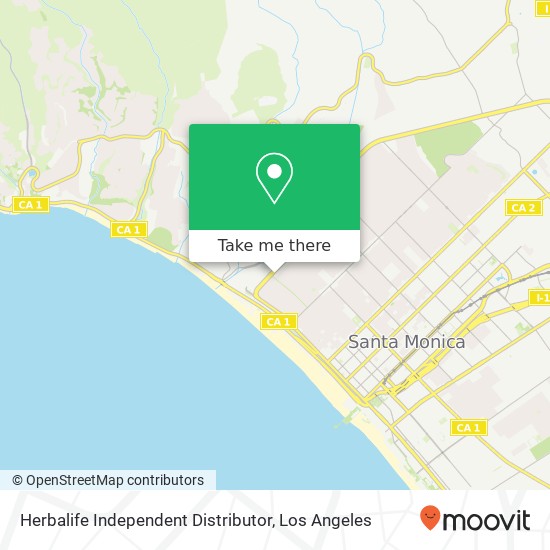 Mapa de Herbalife Independent Distributor, 404 San Vicente Blvd Santa Monica, CA 90402