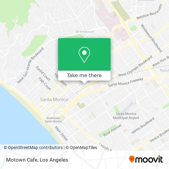 Motown Cafe map