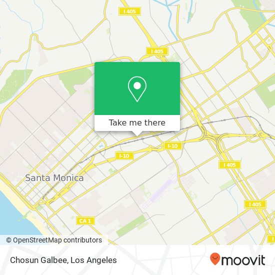 Mapa de Chosun Galbee, 3300 Olympic Blvd Santa Monica, CA 90404