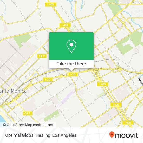 Mapa de Optimal Global Healing, 11824 W Pico Blvd Los Angeles, CA 90064
