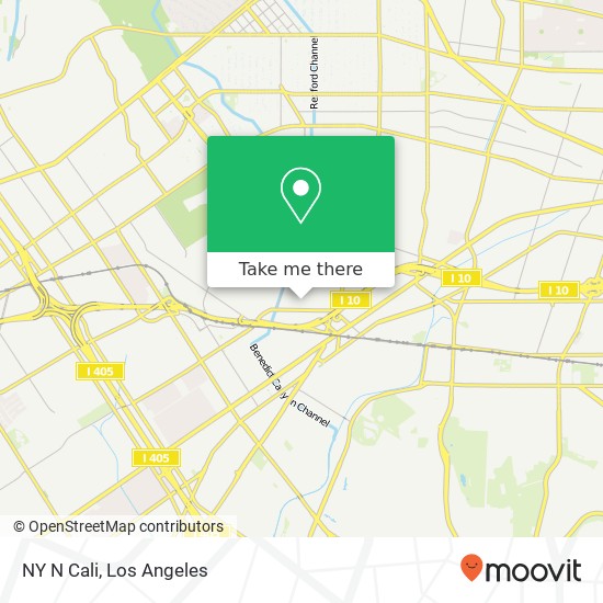 Mapa de NY N Cali, Bagley Ave Los Angeles, CA 90034