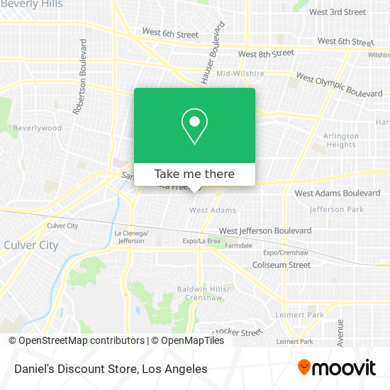 Mapa de Daniel's Discount Store