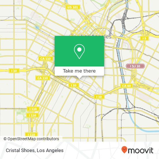 Mapa de Cristal Shoes, 731 E Pico Blvd Los Angeles, CA 90021