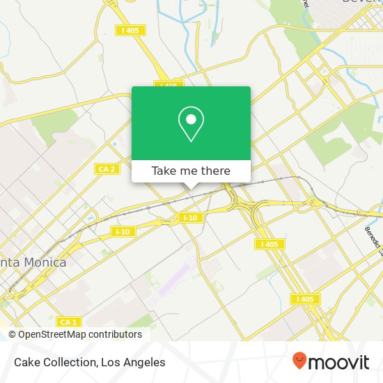 Mapa de Cake Collection, 2221 Barry Ave Los Angeles, CA 90064