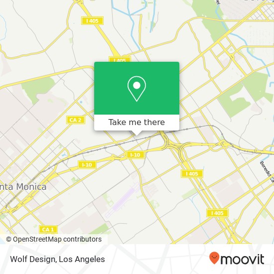 Mapa de Wolf Design, 2233 Barry Ave Los Angeles, CA 90064