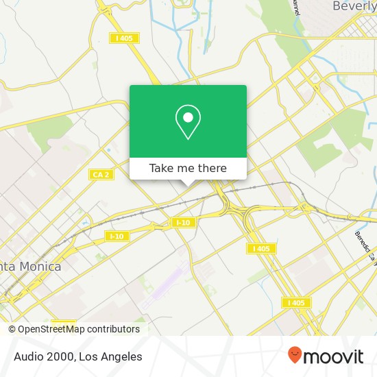 Mapa de Audio 2000, 11567 W Olympic Blvd Los Angeles, CA 90064