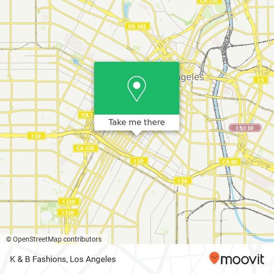 Mapa de K & B Fashions, 1144 Santee St Los Angeles, CA 90015