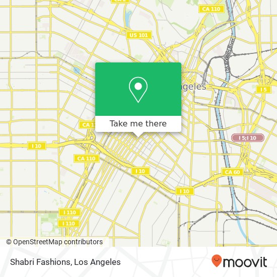 Mapa de Shabri Fashions, 1037 S Los Angeles St Los Angeles, CA 90015
