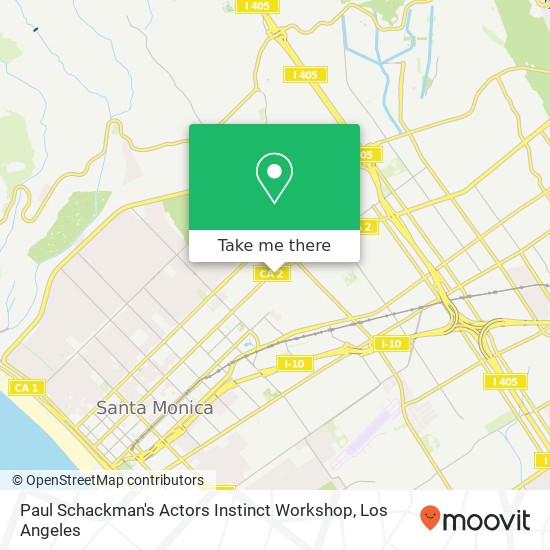 Mapa de Paul Schackman's Actors Instinct Workshop, 12420 Santa Monica Blvd Los Angeles, CA 90025