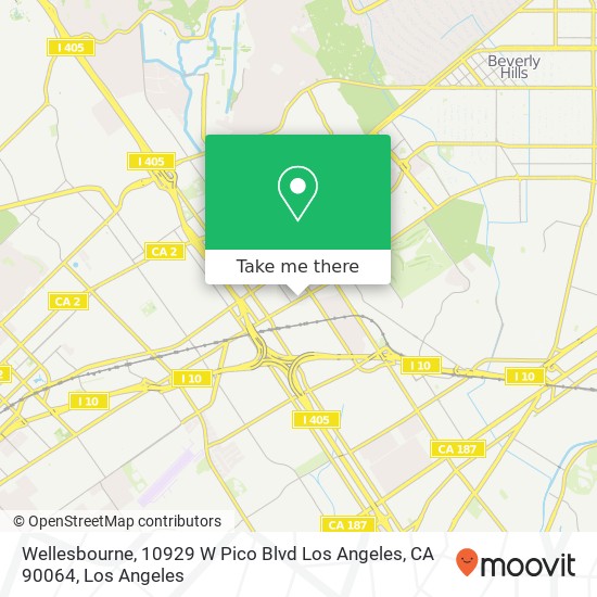 Mapa de Wellesbourne, 10929 W Pico Blvd Los Angeles, CA 90064