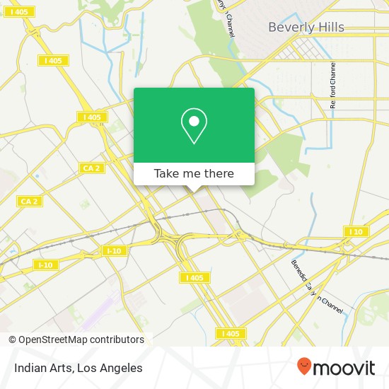 Mapa de Indian Arts, 10800 W Pico Blvd Los Angeles, CA 90064