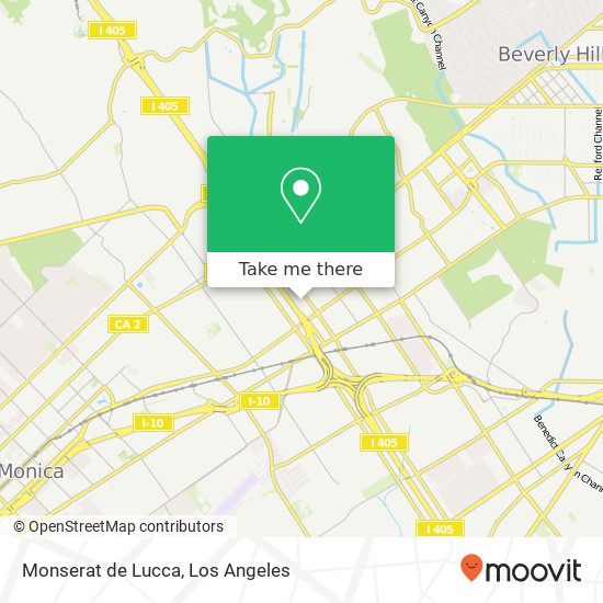 Mapa de Monserat de Lucca, 2037 Pontius Ave Los Angeles, CA 90025