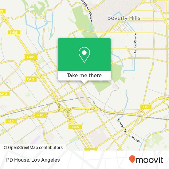 Mapa de PD House, 10614 W Pico Blvd Los Angeles, CA 90064