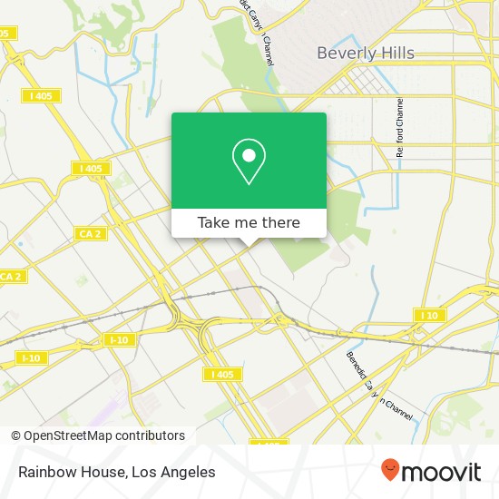 Mapa de Rainbow House, 10614 W Pico Blvd Los Angeles, CA 90064