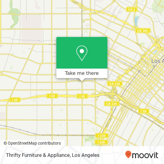 Mapa de Thrifty Furniture & Appliance, 1617 S Vermont Ave Los Angeles, CA 90006