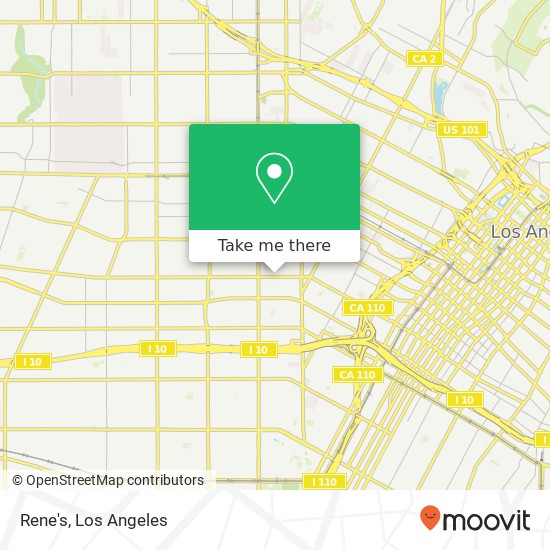 Mapa de Rene's, W Pico Blvd Los Angeles, CA 90006