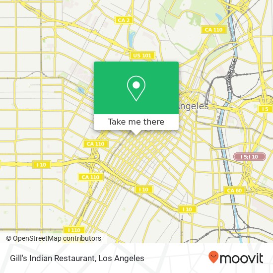 Gill's Indian Restaurant, 838 S Grand Ave Los Angeles, CA 90017 map