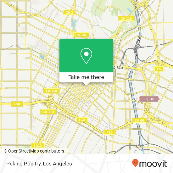 Mapa de Peking Poultry, 717 S Broadway Los Angeles, CA 90014