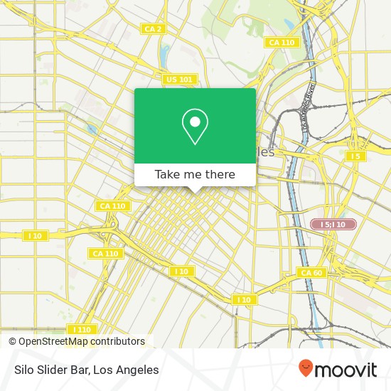Mapa de Silo Slider Bar, 225 W 7th St Los Angeles, CA 90014