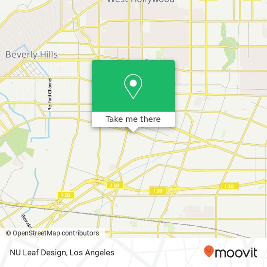 Mapa de NU Leaf Design, 5768 W Pico Blvd Los Angeles, CA 90019