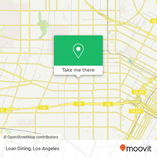 Mapa de Loan Dining, 1145 S Western Ave Los Angeles, CA 90006