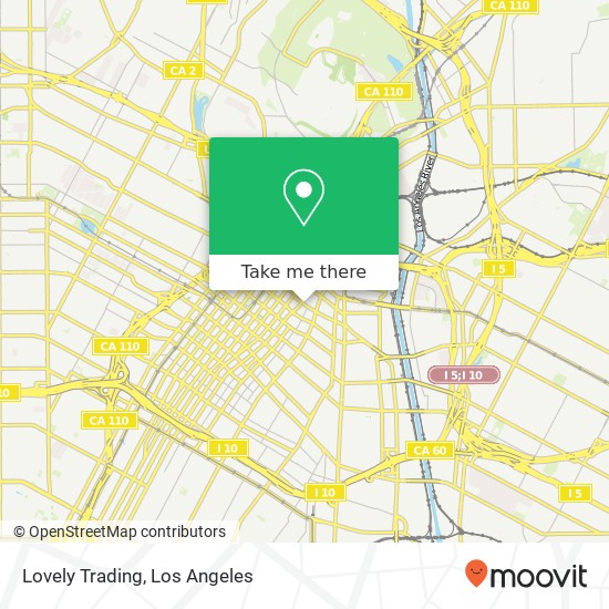 Mapa de Lovely Trading, 216 E 3rd St Los Angeles, CA 90013