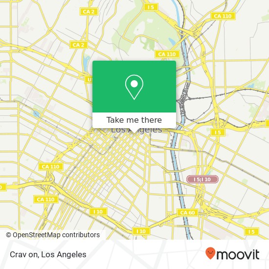 Mapa de Crav on, Los Angeles, CA 90012