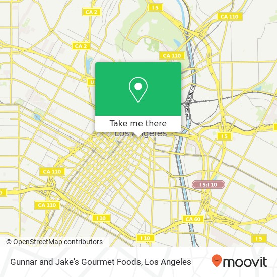 Mapa de Gunnar and Jake's Gourmet Foods, Los Angeles, CA 90012