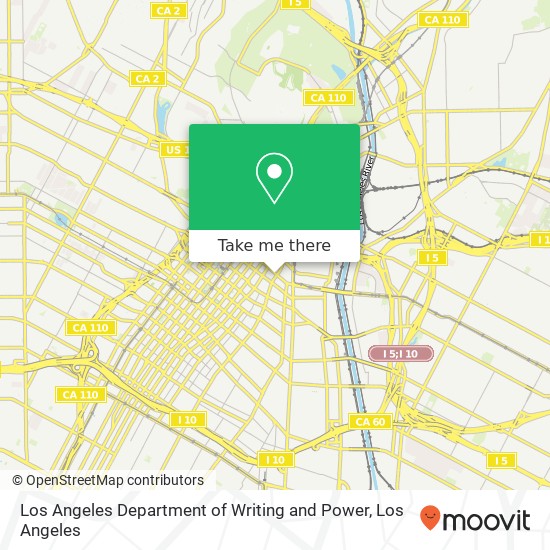 Mapa de Los Angeles Department of Writing and Power, 244 E 1st St Los Angeles, CA 90012