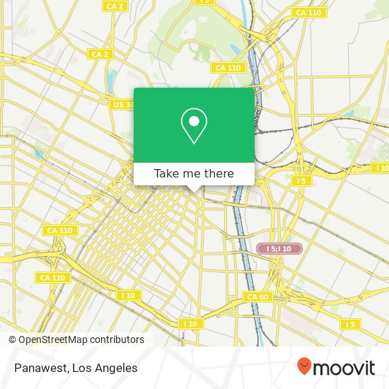 Mapa de Panawest, 319 E 1st St Los Angeles, CA 90012