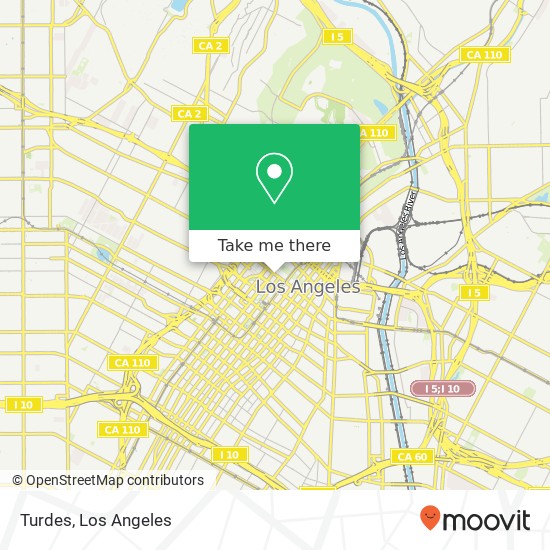 Mapa de Turdes, W 1st St Los Angeles, CA 90012
