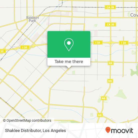 Mapa de Shaklee Distributor, 1006 S Glendora Ave West Covina, CA 91790