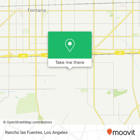 Rancho las Fuentes map