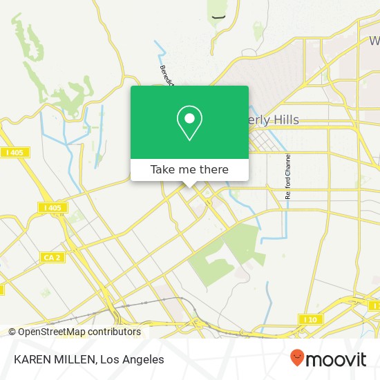 Mapa de KAREN MILLEN, 10250 Santa Monica Blvd Los Angeles, CA 90067