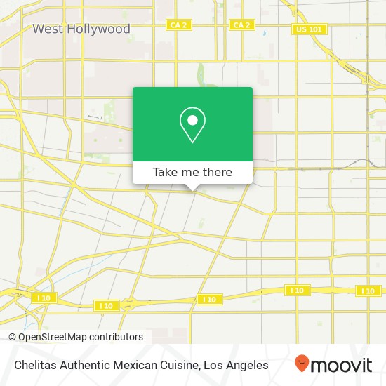 Mapa de Chelitas Authentic Mexican Cuisine, 4728 W Olympic Blvd Los Angeles, CA 90019