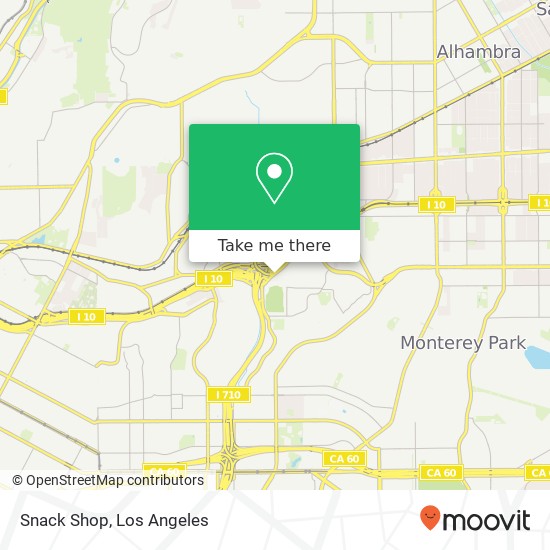 Mapa de Snack Shop, 3600 W Ramona Blvd Monterey Park, CA 91754