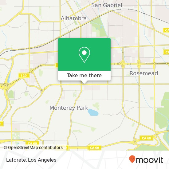 Mapa de Laforete, 200 E Garvey Ave Monterey Park, CA 91755