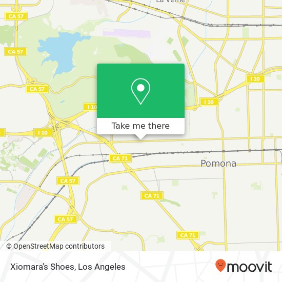 Mapa de Xiomara's Shoes, 1631 W Holt Ave Pomona, CA 91768