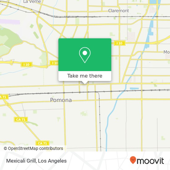 Mapa de Mexicali Grill, 636 E Holt Ave Pomona, CA 91767