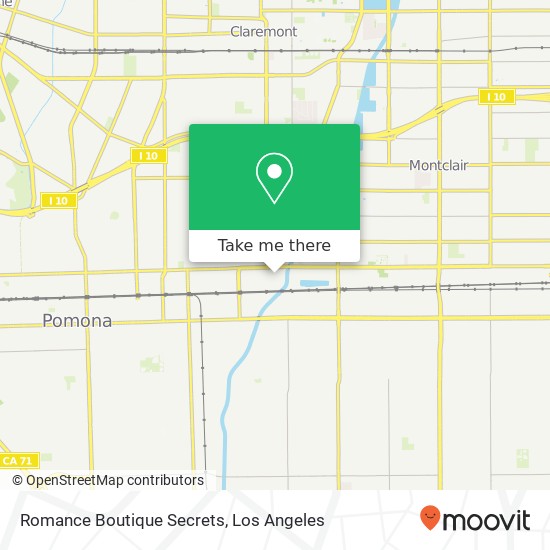 Mapa de Romance Boutique Secrets, Mills Ave Montclair, CA 91763