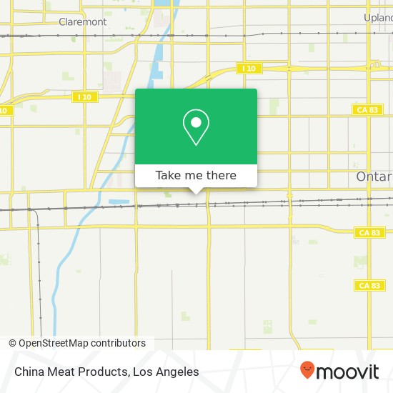 Mapa de China Meat Products, 5530 Brooks St Montclair, CA 91763