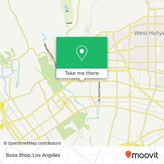 Mapa de Boss Shop, 9600 Wilshire Blvd Beverly Hills, CA 90212