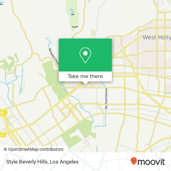 Mapa de Style Beverly Hills, 419 N Bedford Dr Beverly Hills, CA 90210