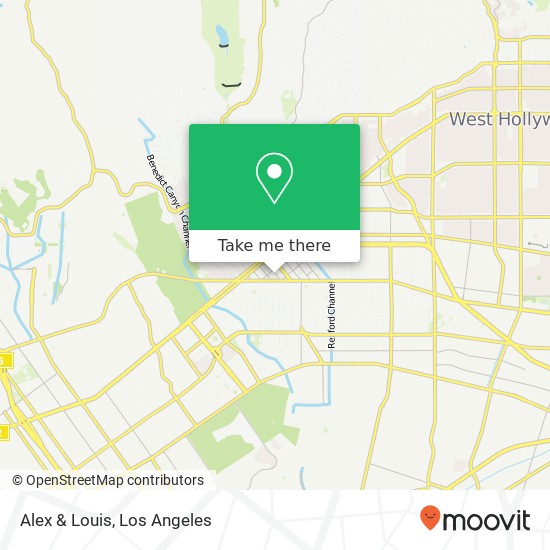 Mapa de Alex & Louis, 365 N Camden Dr Beverly Hills, CA 90210