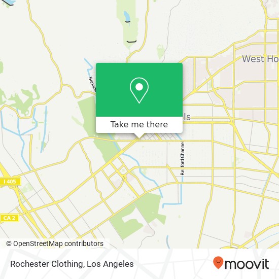 Mapa de Rochester Clothing, 9737 Wilshire Blvd Beverly Hills, CA 90212