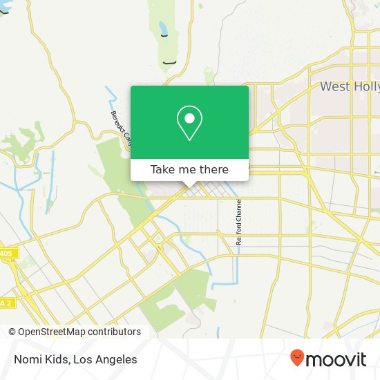 Mapa de Nomi Kids, 443 N Bedford Dr Beverly Hills, CA 90210