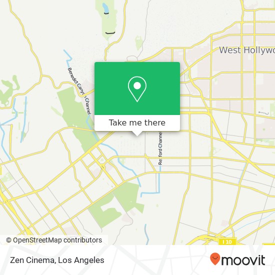 Mapa de Zen Cinema, Charleville Blvd Beverly Hills, CA 90212